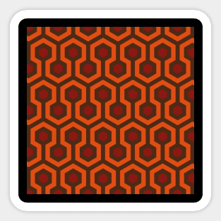 Hix's Hexagon carpet print Sticker